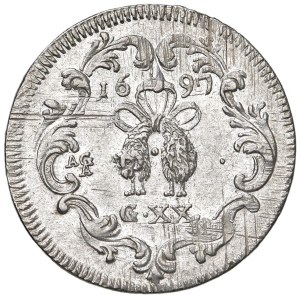 Italian coins - NAPOLI Carlo II (1674-1700) Tarì 1697 - Magliocca 28 (i...