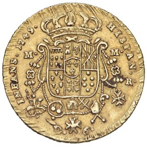 Italian coins - NAPOLI Carlo di Borbone (1734-1759) 6 Ducati 1749 - Mag...