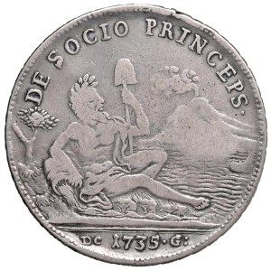 Italian coins - NAPOLI Carlo di Borbone (1734-1759) Piastra 1735 D/ NEA...