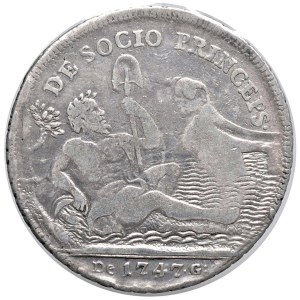 Italian coins - NAPOLI Carlo di Borbone (1734-1759) Piastra 1747 D/ NEA...