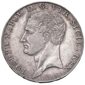 Italian coins - NAPOLI Giuseppe Napoleone (1806-1808) Piastra 1808 - Ma...