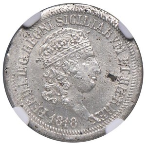 Italian coins - NAPOLI Ferdinando I di Borbone (1816-1825) Carlino 1818...