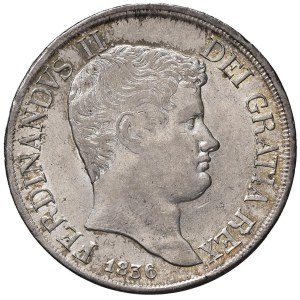 Italian coins - NAPOLI Ferdinando II (1830-1859) Piastra 1836 - Maglioc...