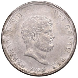 Italian coins - NAPOLI Ferdinando II (1830-1859) Piastra 1853 - Maglioc...