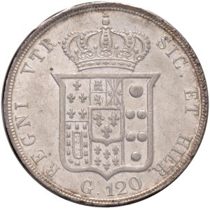 Italian coins - NAPOLI Ferdinando II (1830-1859) Piastra 1853 - Maglioc...