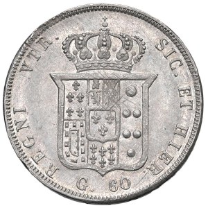 Italian coins - NAPOLI Ferdinando II (1831-1859) Mezza piastra 1850 - M...