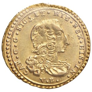 Italian coins - PALERMO Carlo di Borbone (1734-1759) Oncia 1747 - Serio...