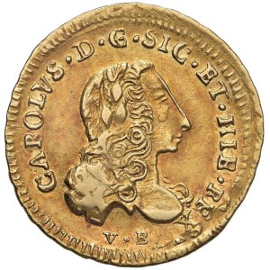 Italian coins - PALERMO Carlo di Borbone (1734-1759) Oncia 1750 - cfr. ...