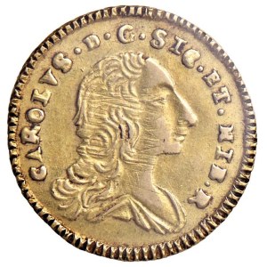 Italian coins - PALERMO Carlo di Borbone (1734-1759) Oncia 1756 - Serio...