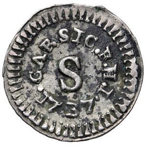 Italian coins - PALERMO Carlo di Borbone (1734-1756) Cinquina 1737 - Se...