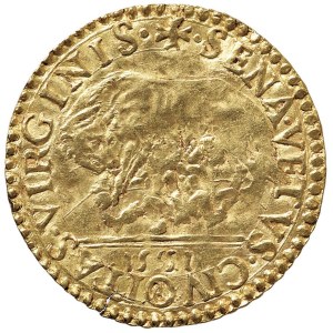 Italian coins - SIENA Repubblica (1404-1555) Scudo 1551 - MIR 559/4 (in...