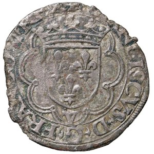 Italian coins - TORINO Francesco I (1536-1547) Dozzeno sigla V - MIR 99...
