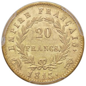 Napoleonic coins minted in Italy - Napoleon (1804-1814) Rome - 20 Francs 1813 - Gig...