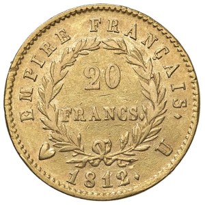 Napoleonic coins minted in Italy - Napoleone (1804-1814) Torino - 20 Franchi 1812 - G...