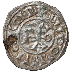 Papal coins - MONETE PAPALI Nicolò I (858-867) con Ludovico II (855-8...