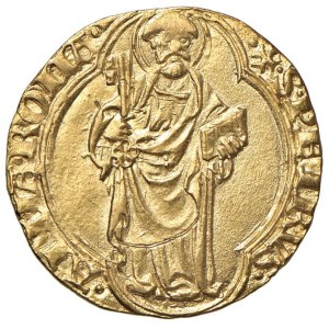 Papal coins - Eugenio IV (1431-1447) Ducato - Munt. 2 AU (g 3,54) RR ...
