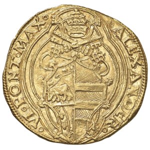 Papal coins - Alessandro VI (1492-1503) Doppio fiorino di camera - Mu...