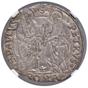 Papal coins - Alessandro VI (1492-1503) Grosso - Munt. 16 AG In slab ...