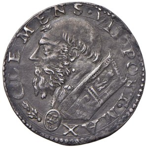 Papal coins - Clemente VII (1523-1534) Doppio carlino - Munt. 43 (g 5...