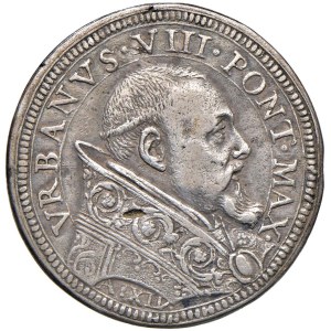 Papal coins - Urbano VIII (1623-1644) Testone A. XIV - Munt. 70a AG (...