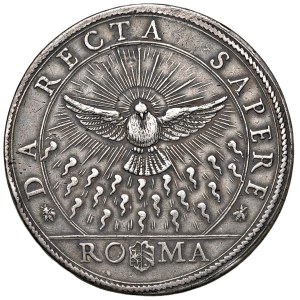 Papal coins - Sede vacante (1667) Piastra 1667 - Munt. 3 AG (g 31,55)...