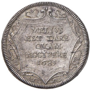 Papal coins - Innocenzo XI (1676-1689) Testone 1685 An. IX - Munt. 97...