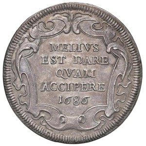 Papal coins - Innocenzo XI (1676-1689) Testone 1686 A. X - Munt. 105 ...