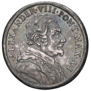 Papal coins - Alessandro VIII (1689-1691) Piastra A. I - Munt. 13 AG ...