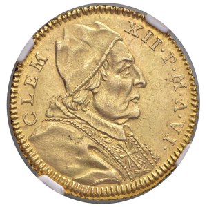 Papal coins - Clemente XII (1730-1740) Scudo d'oro 1735 - Munt. 11 AU...