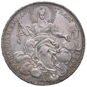 Papal coins - Clemente XIII (1758-1769) Scudo 1759 A. I - Munt. 9; MI...