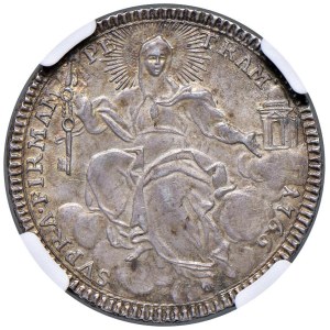 Papal coins - Clemente XIII (1758-1769) Quinto di scudo o doppio giul...