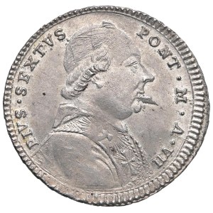 Papal coins - Pio VI (1775-1799) Quinto di scudo o doppio giulio 1782...