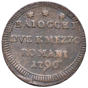 Papal coins - Pio VI (1775-1799) Sampietrino 1797 - Nomisma 134b Var....