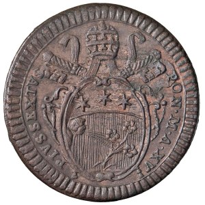 Papal coins - Pio VI (1775-1799) Mezzo Baiocco romano An. XVI - Munt....
