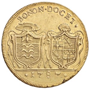 Papal coins - Pio VI (1775-1799) Bologna - 4 Doppie 1787 A. XIII - Mu...