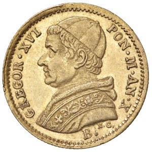 Papal coins - Gregorio XVI (1831-1846) Bologna - 2,5 Scudi 1840 A. X ...