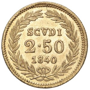 Papal coins - Gregorio XVI (1831-1846) Bologna - 2,5 Scudi 1840 A. X ...