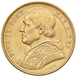 Papal coins - Pio IX (1846-1878) 100 Lire 1866 A. XXI - Nomisma 836 A...