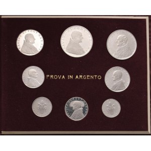Papal coins - Paolo VI (1963-1978) Divisionale 1963 A. I Prova in arg...