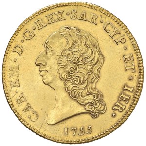 Savoy coins - Carlo Emanuele III (1755-1773) Carlino da 5 doppie 1755...