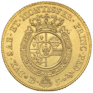 Savoy coins - Carlo Emanuele III (1755-1773) Carlino da 5 doppie 1755...
