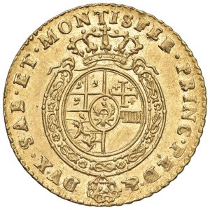 Savoy coins - Carlo Emanuele III (1755-1773) Mezza Doppia 1756 - Nomi...