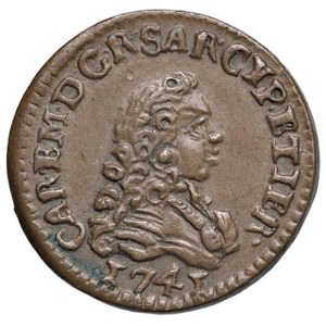 Savoy coins - Carlo Emanuele III (1730-1755) Mezzo cagliarese 1741 - ...