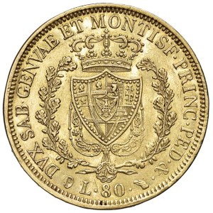 Savoy coins - Carlo Felice (1821-1831) 80 Lire 1831 T - Nomisma 534 A...