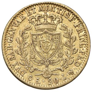 Savoy coins - Carlo Felice (1821-1831) 20 Lire 1827 G - Nomisma 547 A...