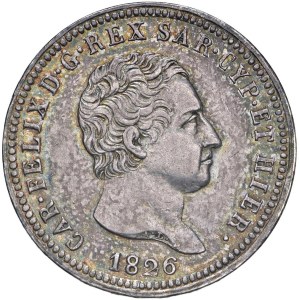 Savoy coins - Carlo Felice (1821-1831) 2 Lire 1826 G - Nomisma 578 AG...