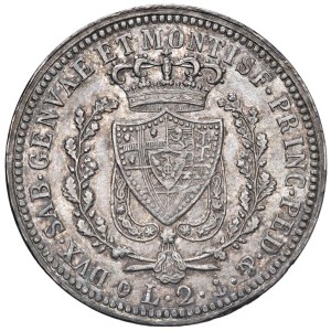 Savoy coins - Carlo Felice (1821-1831) 2 Lire 1826 G - Nomisma 578 AG...