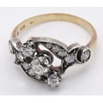 Jewelry - JEWELRY Rose gold and silver ring with diamonds tagl...
