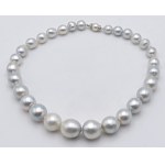 Jewellery - Strand of South Sea cultured pearls scaramazze, from mm. 11...