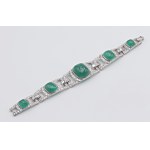 Jewellery - 1930s white gold bracelet with diamonds ct. 12/13 ...